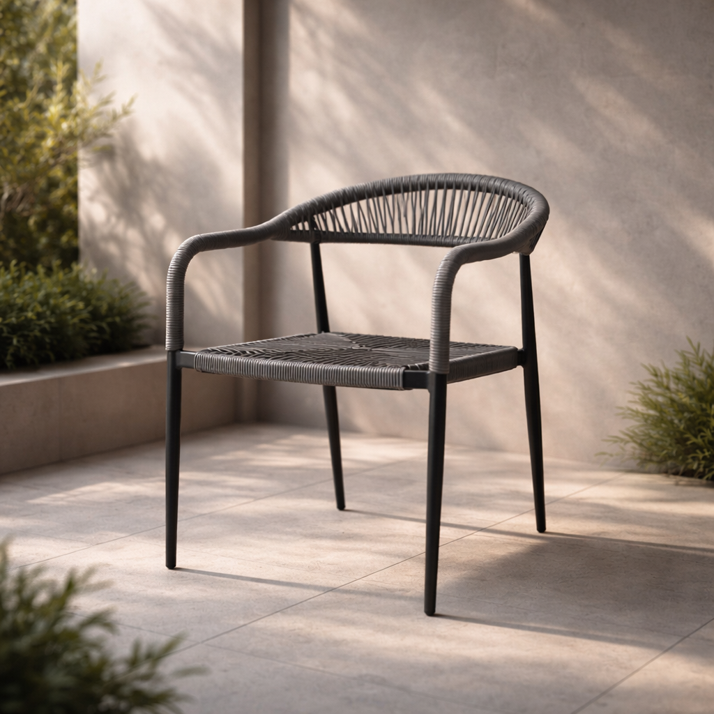 Silla de Exterior Malu - Gris - SPAACIO Design Central