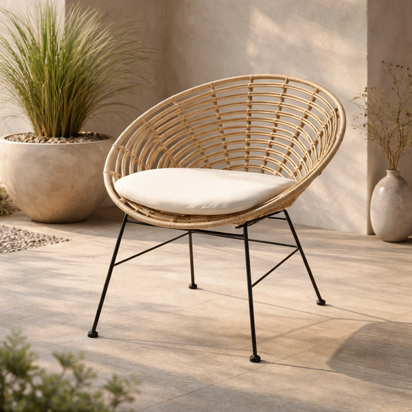 Silla de Exterior Silveri Ratán Sintético - SPAACIO Design Central