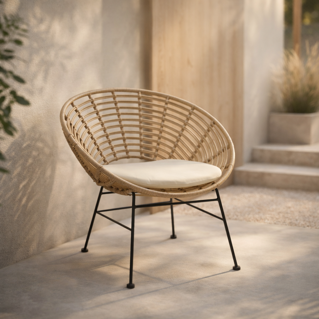 Silla de Exterior Silveri Ratán Sintético - SPAACIO Design Central
