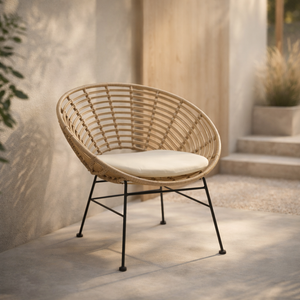 Silla de Exterior Silveri Ratán Sintético - SPAACIO Design Central
