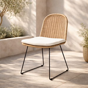 Silla de Exterior Tarik Ratán Sintético - SPAACIO Design Central