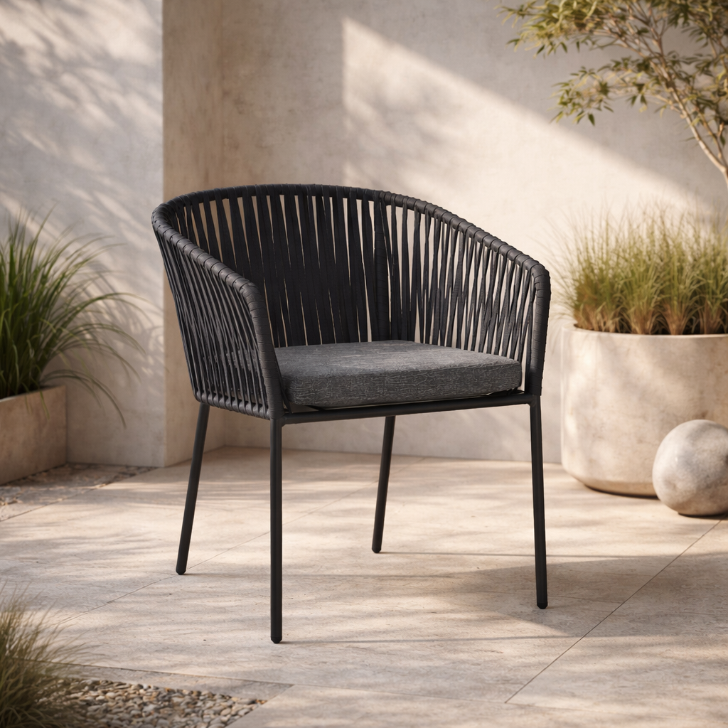 Silla de Exterior Ulanni sin Cojin - Gris - SPAACIO Design Central