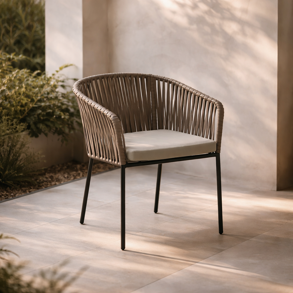 Silla de Exterior Ulanni sin Cojin - Taupe - SPAACIO Design Central