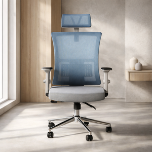 Silla de Oficina Ergonómica Steller - Azul