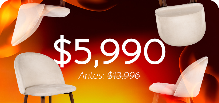 Set de 4 Sillas Velvet - SPAACIO Design Central