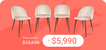 Set de 4 Sillas Velvet - SPAACIO Design Central