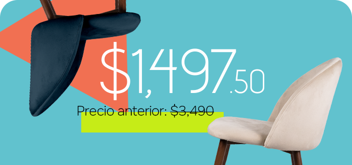 Set de 4 Sillas Velvet - SPAACIO Design Central