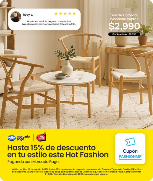 Sillas Wishbone - SPAACIO Design Central