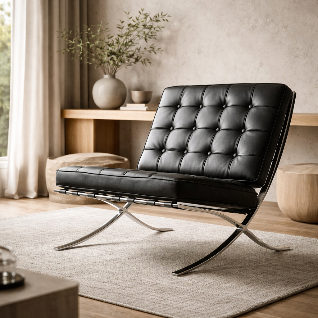 Sillón Réplica Barcelona - Negro - SPAACIO Design Central