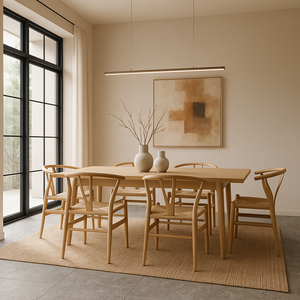 Silla de Comedor Wishbone Réplica Natural