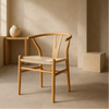 Silla de Comedor Wishbone Réplica Natural