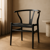 Silla de Comedor Wishbone Réplica - Negro