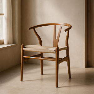 Silla de Comedor Wishbone Réplica - Nogal