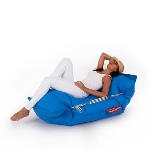 Puff Lounge Dagmar estilo Camastro Azul