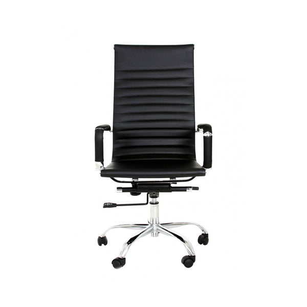 Silla Eames Réplica Oficina Sistema Eco Espalda Alta - Negro