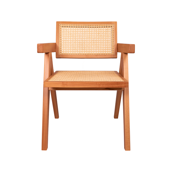 Silla de Comedor Estilo Pierre Jeanneret - Natural
