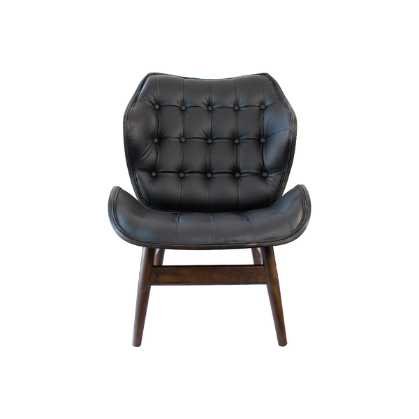 Sillón Lounge Victory Capitonado - Negro