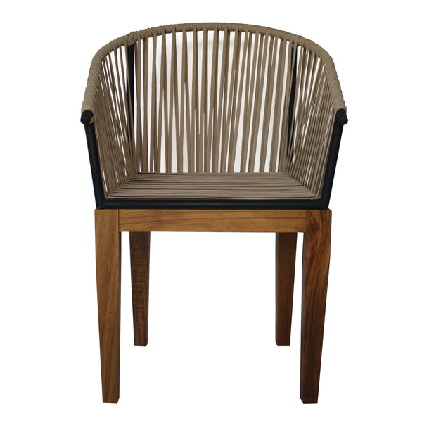 Silla de Comedor Quebrada Madera de Parota - Beige - SPAACIO Design Central