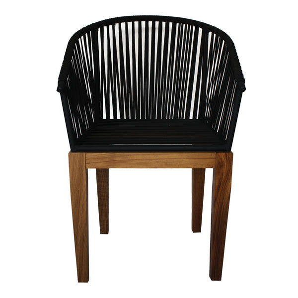 Silla de Comedor Quebrada Madera de Parota - Negro - SPAACIO Design Central