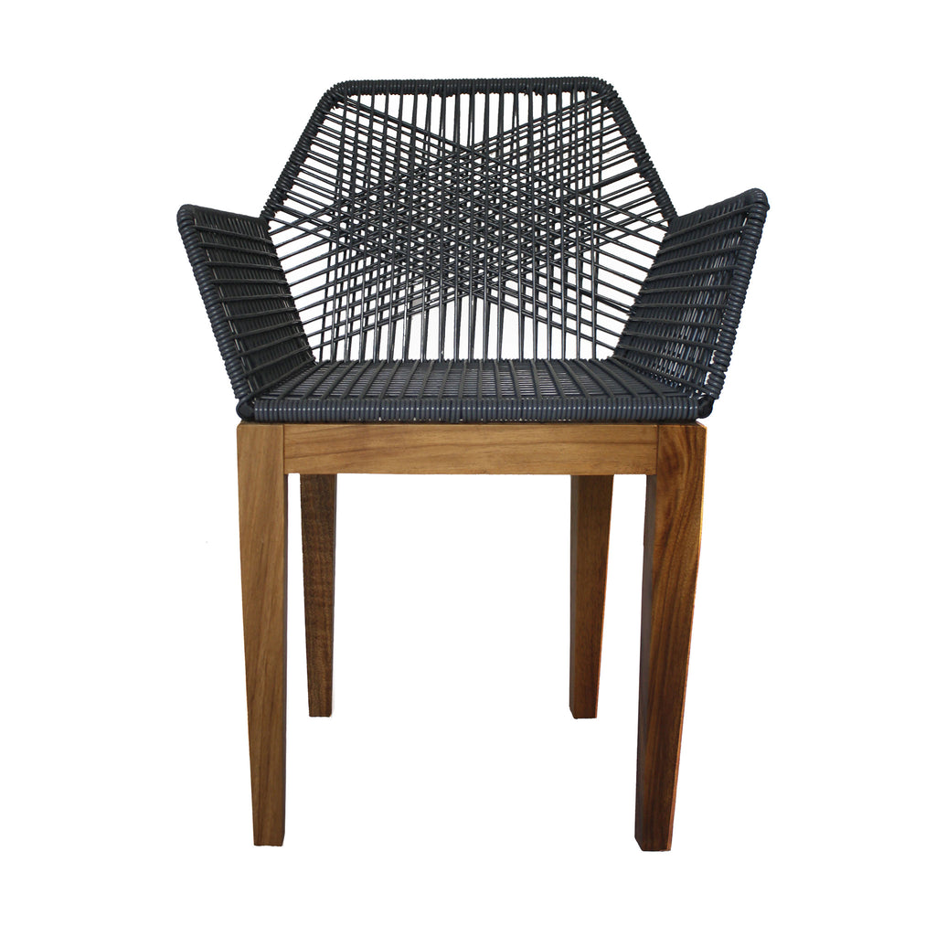 Silla de Comedor Diamante Madera de Parota - Gris