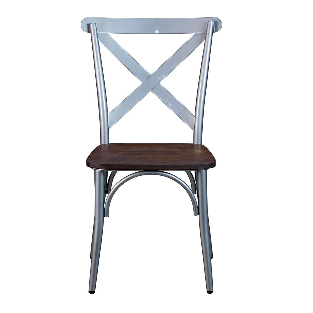 Silla Cross Back Acero - Galvanizado-Spaacio-Tienda-Diseño-Mexicano-envío-gratis-mexico