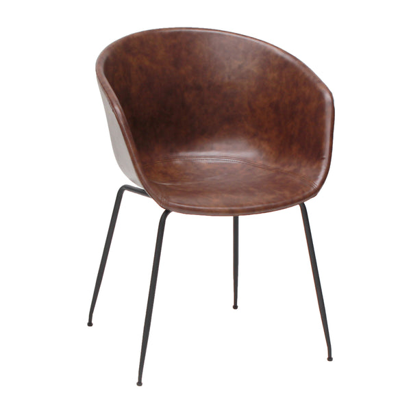 Silla About A Chair Réplica Tapizada Piel - Negro-Spaacio-Tienda-Diseño-Mexicano-envío-gratis-mexico