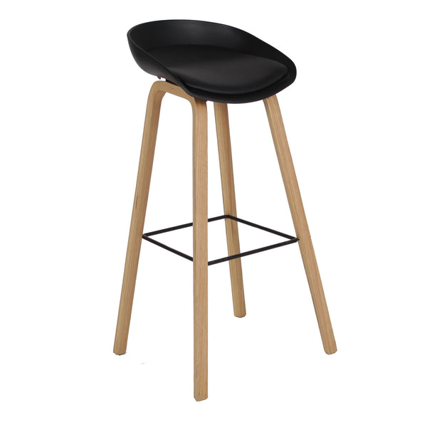 Banco About A Stool Réplica Acojinado - Negro