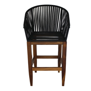 Banco de Bar Quebrada Madera de Parota - Negro