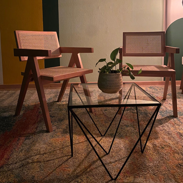 Silla de Comedor Estilo Pierre Jeanneret - Natural