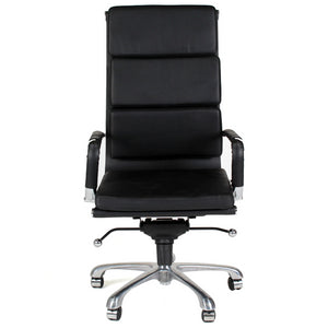 Silla de Oficina Soft Pad Réplica Respaldo Alto - Negro-Spaacio-Tienda-Diseño-Mexicano-envío-gratis-mexico