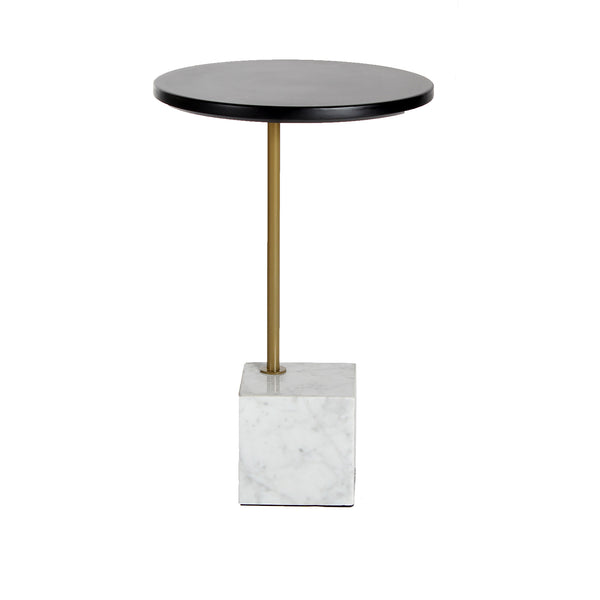 Mesa Lateral de Mármol Abisko - Negro-Spaacio-Tienda-Diseño-Mexicano-envío-gratis-mexico