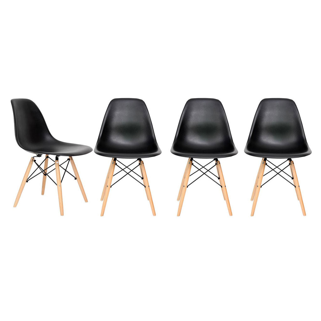 Set de 4 sillas Réplica Eames - Gris Oscuro-Spaacio-Tienda-Diseño-Mexicano-envío-gratis-mexico