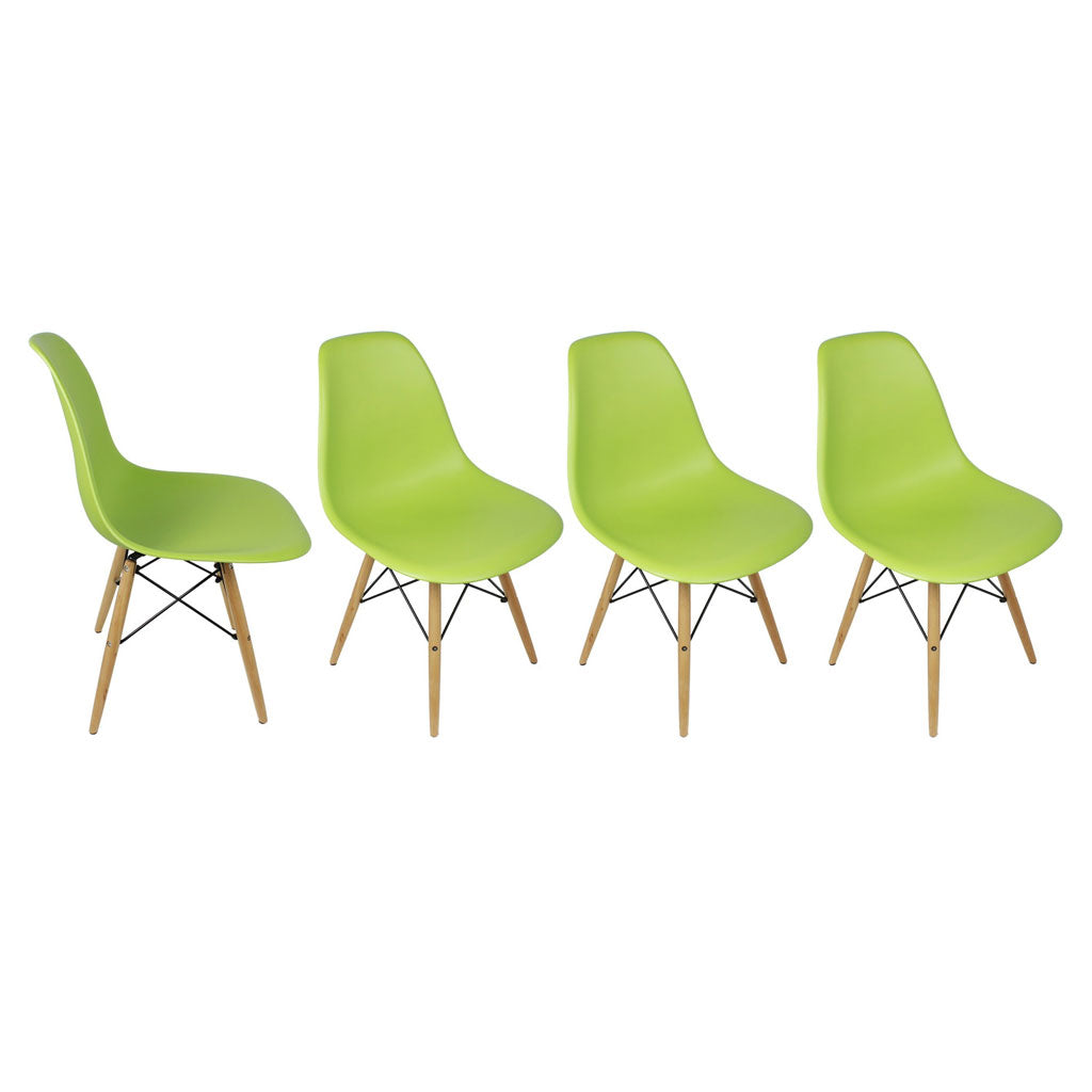 Set de 4 sillas Réplica Eames - Amarilla-Spaacio-Tienda-Diseño-Mexicano-envío-gratis-mexico