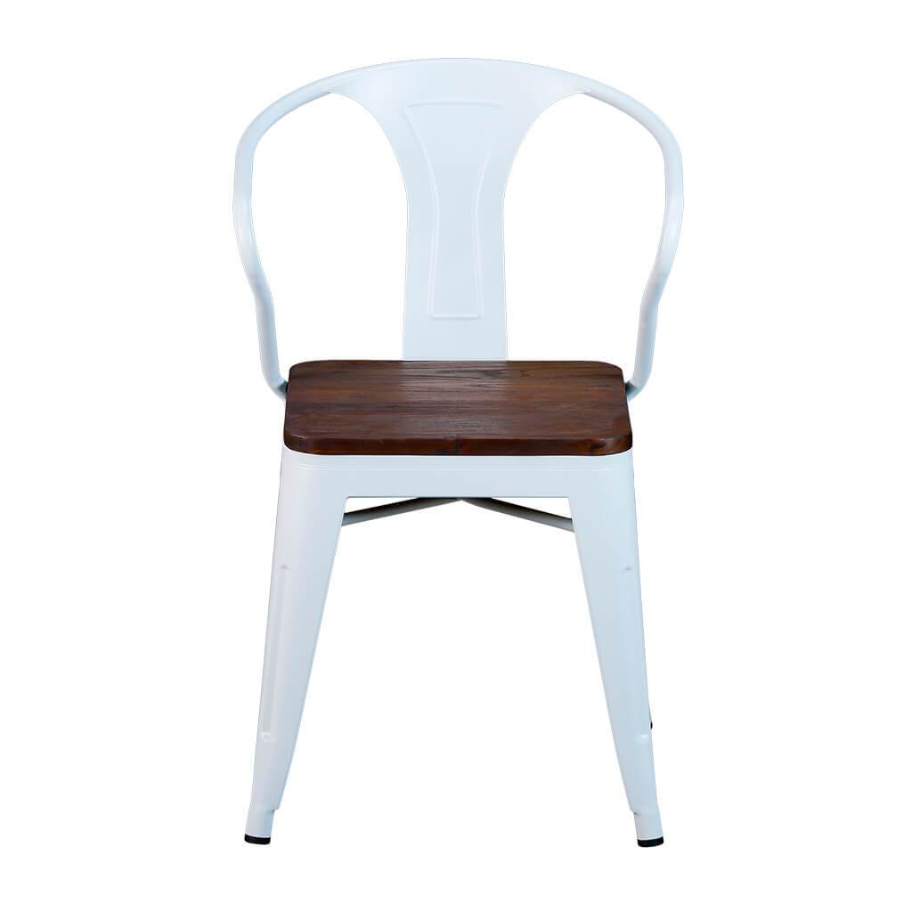 Silla Tolix Réplica Asiento de Madera con Brazos - Negro-Spaacio-Tienda-Diseño-Mexicano-envío-gratis-mexico