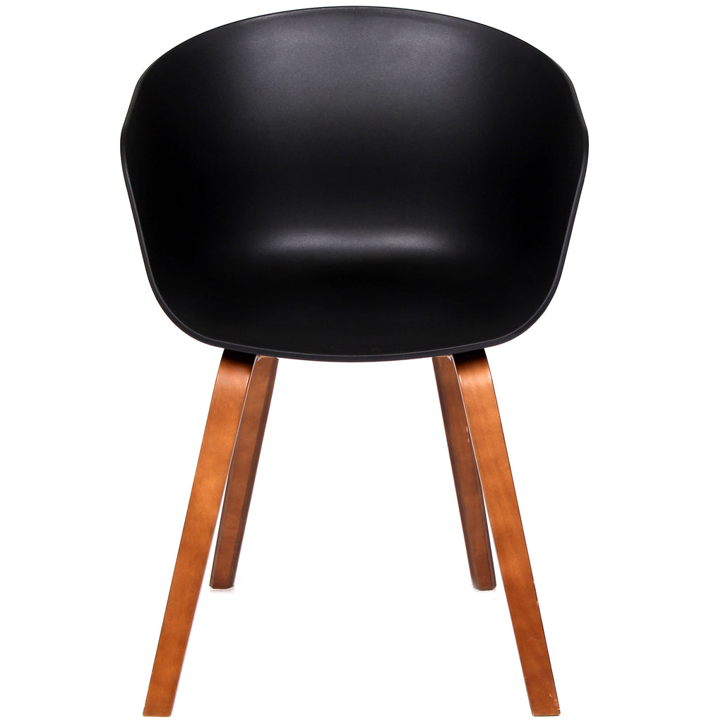 Silla About A Chair Réplica Patas color Nogal - Negro-Spaacio-Tienda-Diseño-Mexicano-envío-gratis-mexico